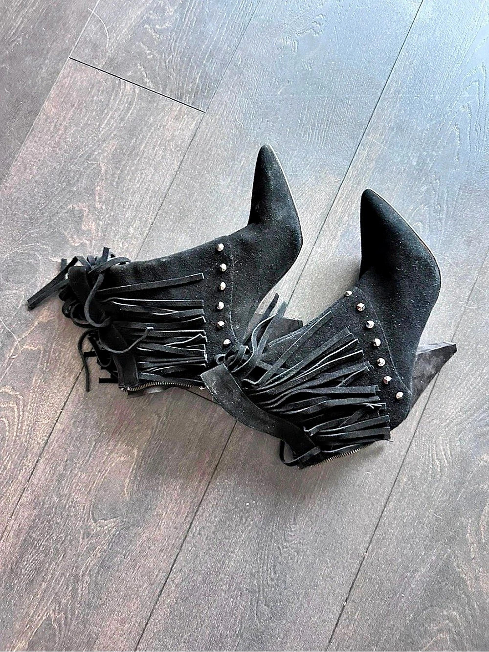 Black Fringe booties